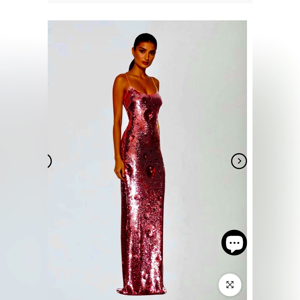 MewMew NWT pink Sequin evening gown